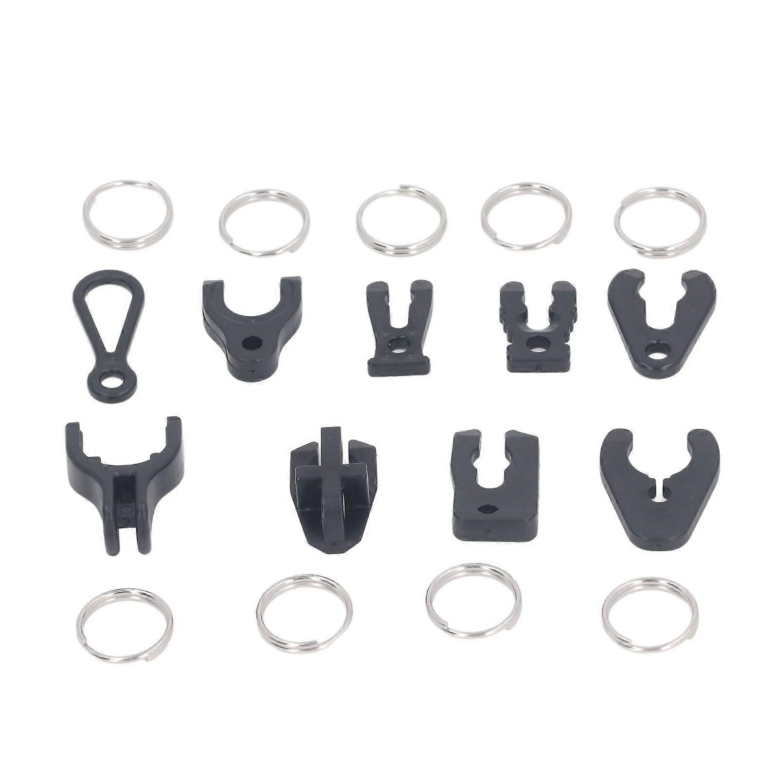 9PCS Universal Boat Kill Stop Switch Keys Plastic Outboard Safety Switch Keys with Key Rings for Jet Ski Emergency Stop