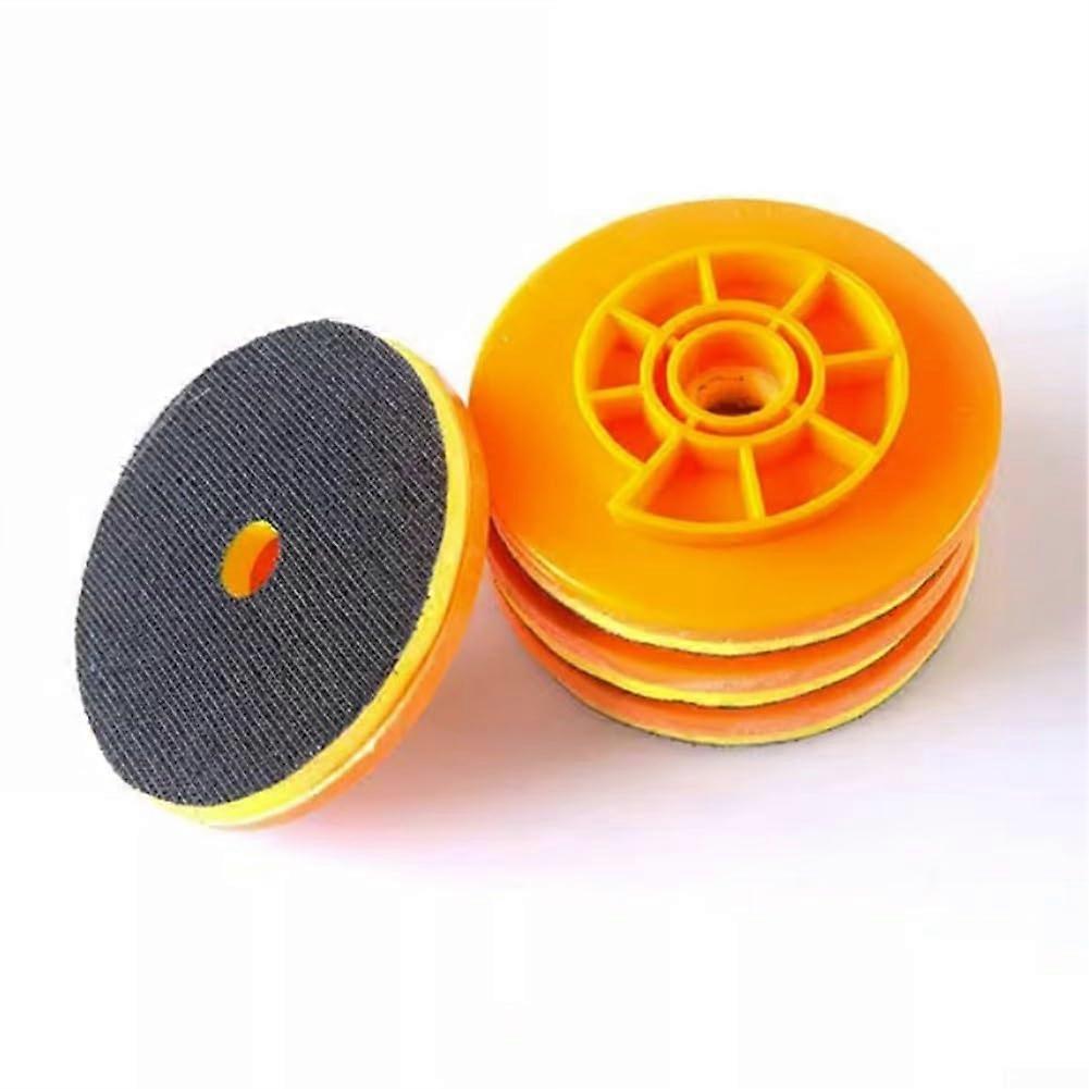 4 Inch Lock Snap Foam BackUp Pad For Angle Grinder Polishing With Plastic Base RightHand