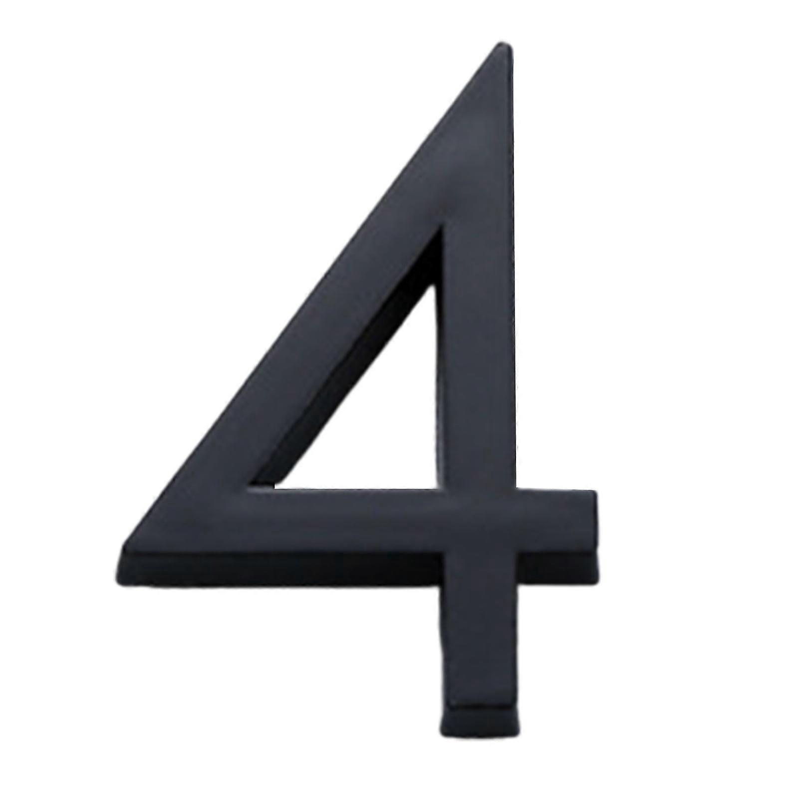 ZTGD Modern 3D House Numbers Heavy Duty Rust-proof Simple Installation Modern House Address Numbers for Outside Home Front Door