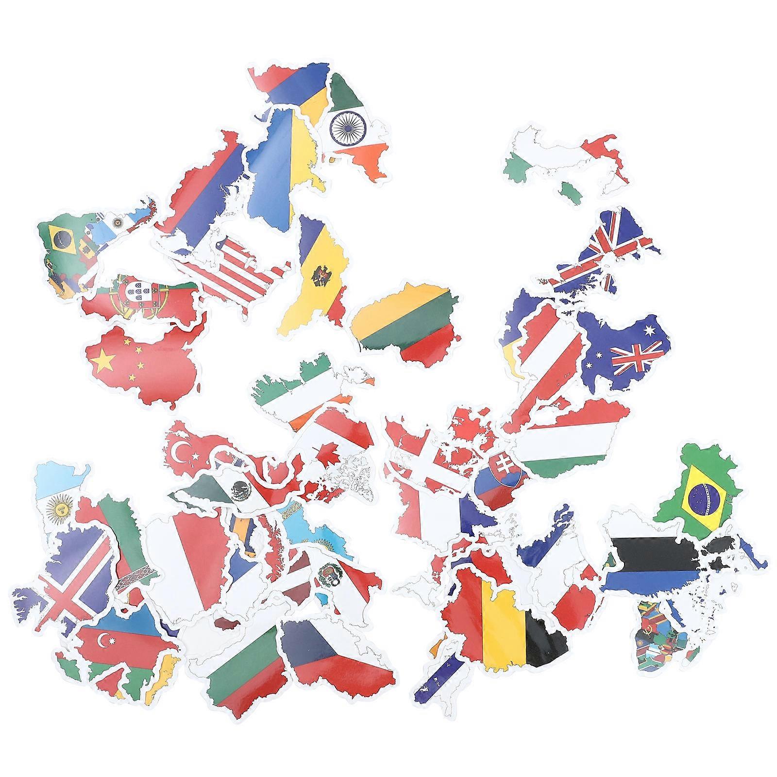 Travel Case Flag Sticker Plane Sticker for Scrapbook 600 Sheets Bundle