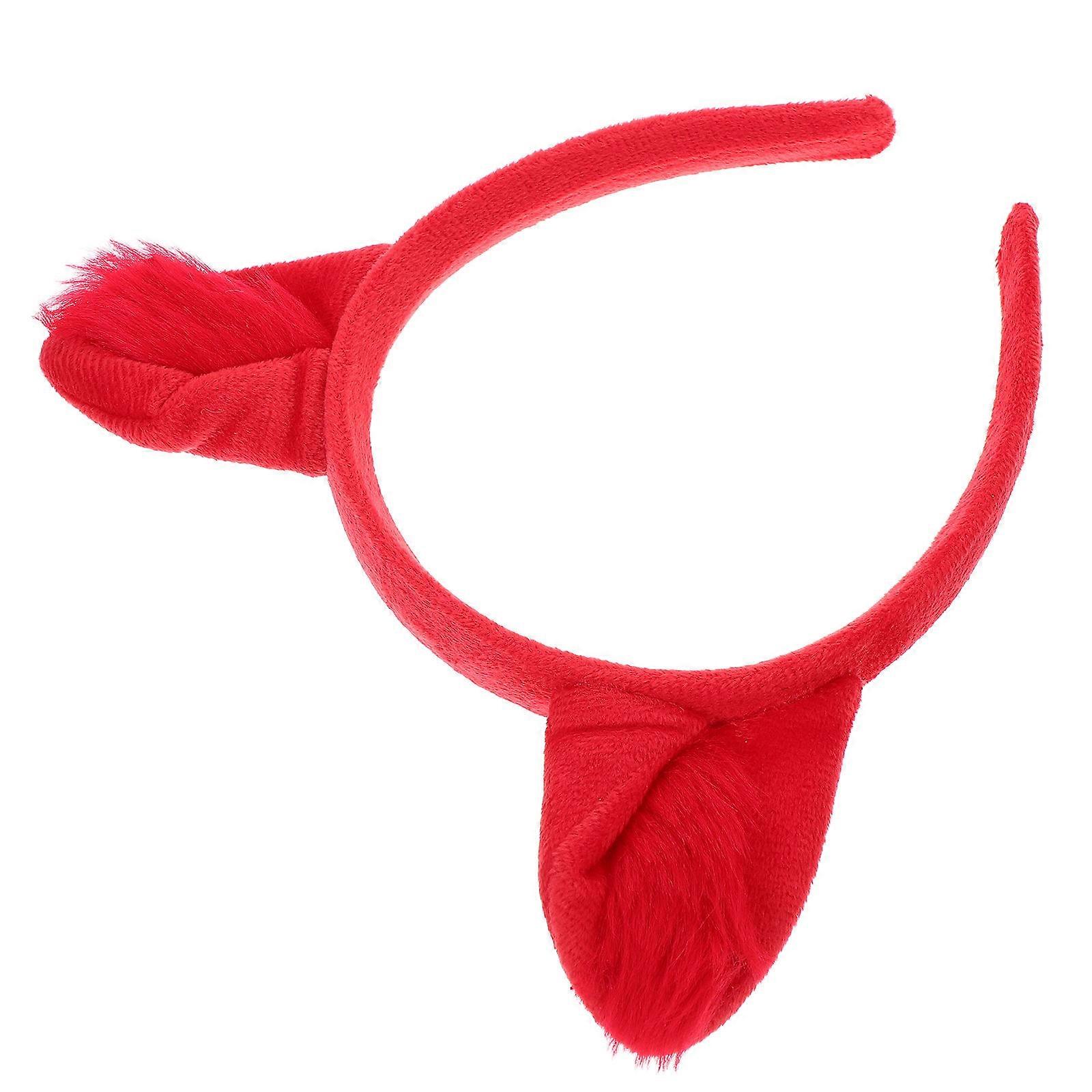 Cute Fox Ears Headband for Party 4Pcs Plush Fabric Kids Elastic Band