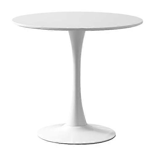 Bar Height Round Table MDF Sturdy Metal Base Tall Bistro Pub Table For Kitchen Dining