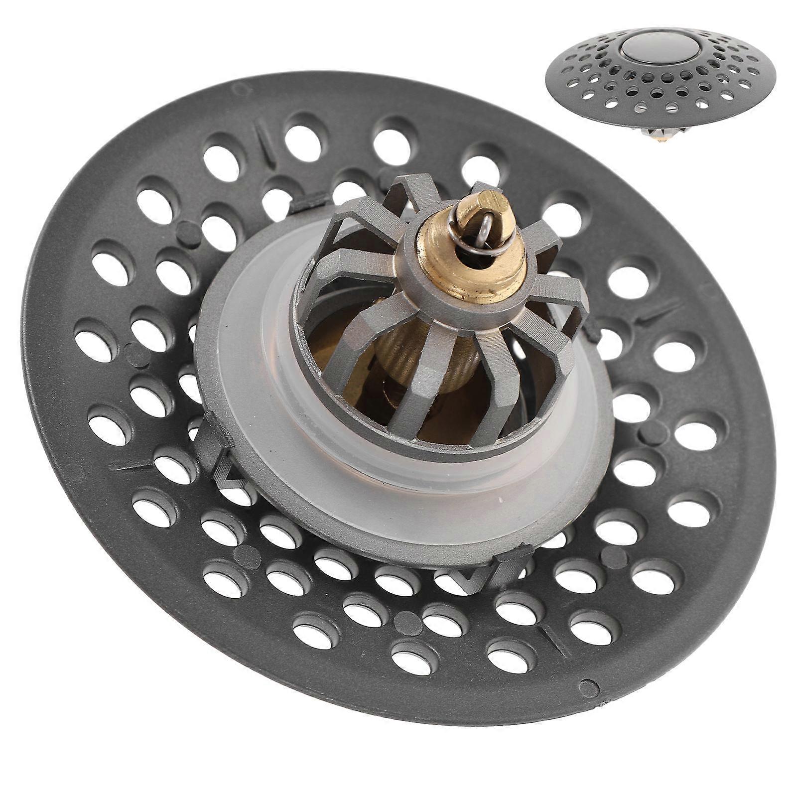 Bathtub Drain Plug Sink Stopper for Bathroom Use 5Pcs Durable Black Set