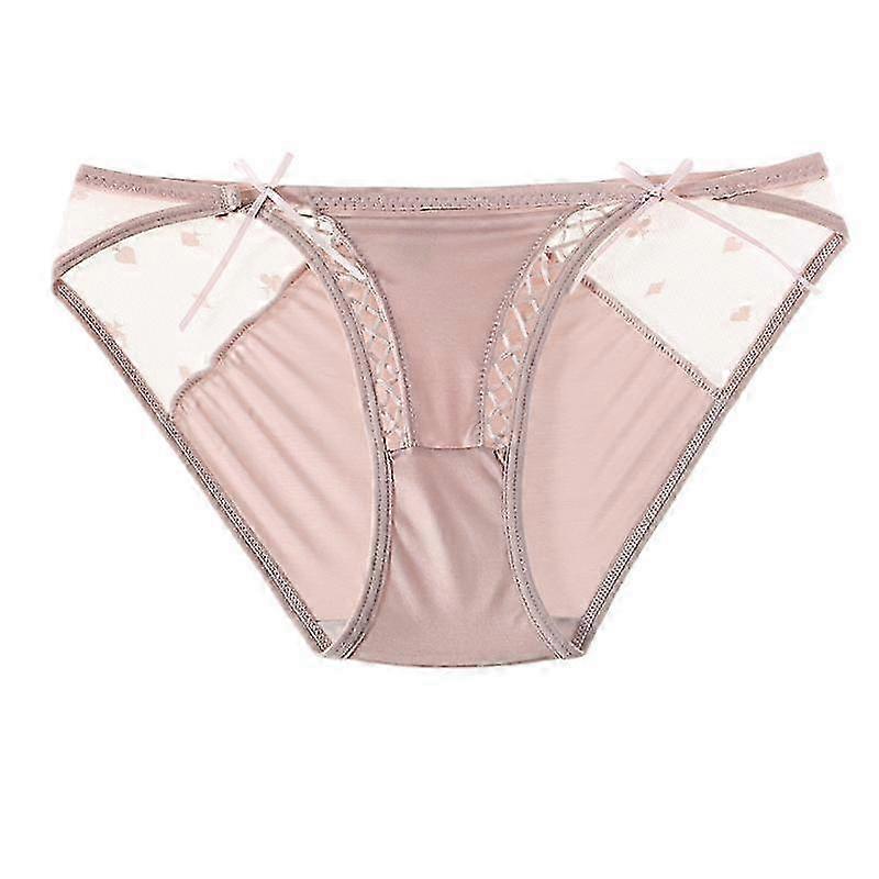 Women's Lace Mesh Low-Rise Briefs with Bow 2025