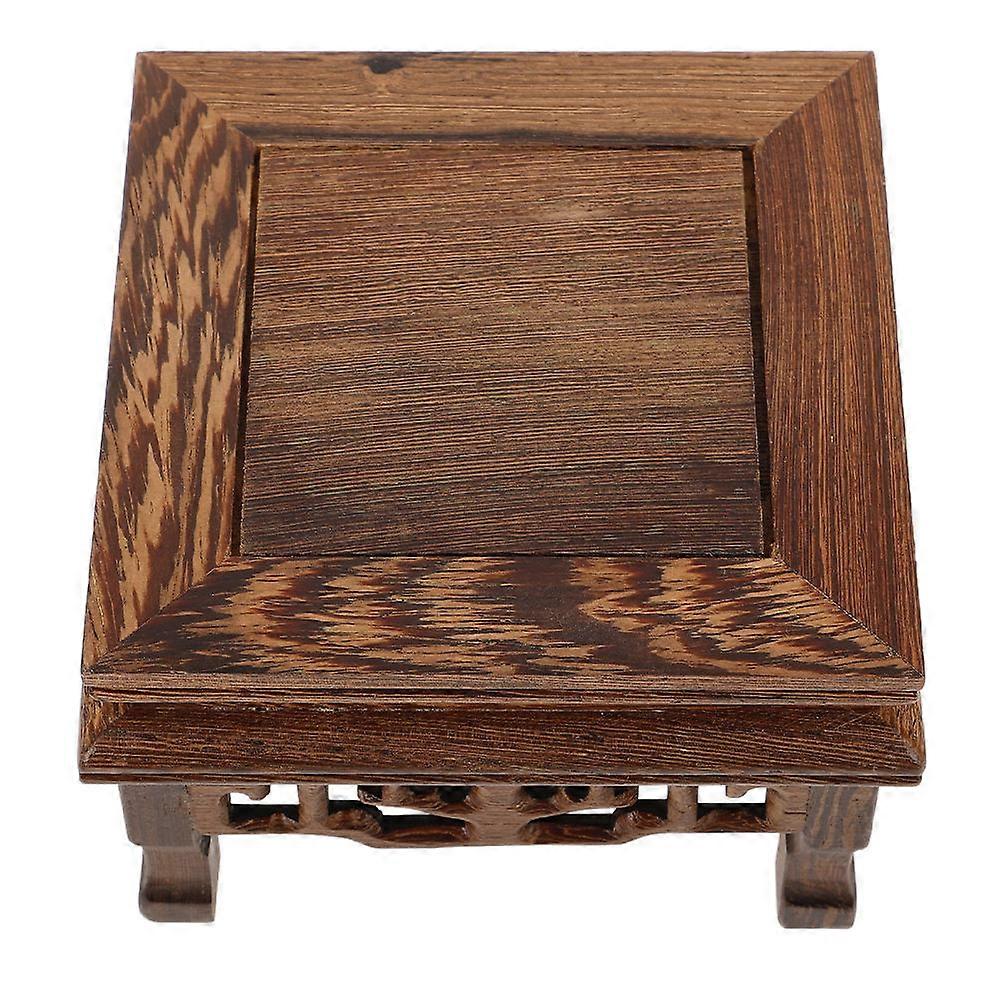 Wooden Riser Base Pedestal Stand for Indoor Plants 4Pcs Set