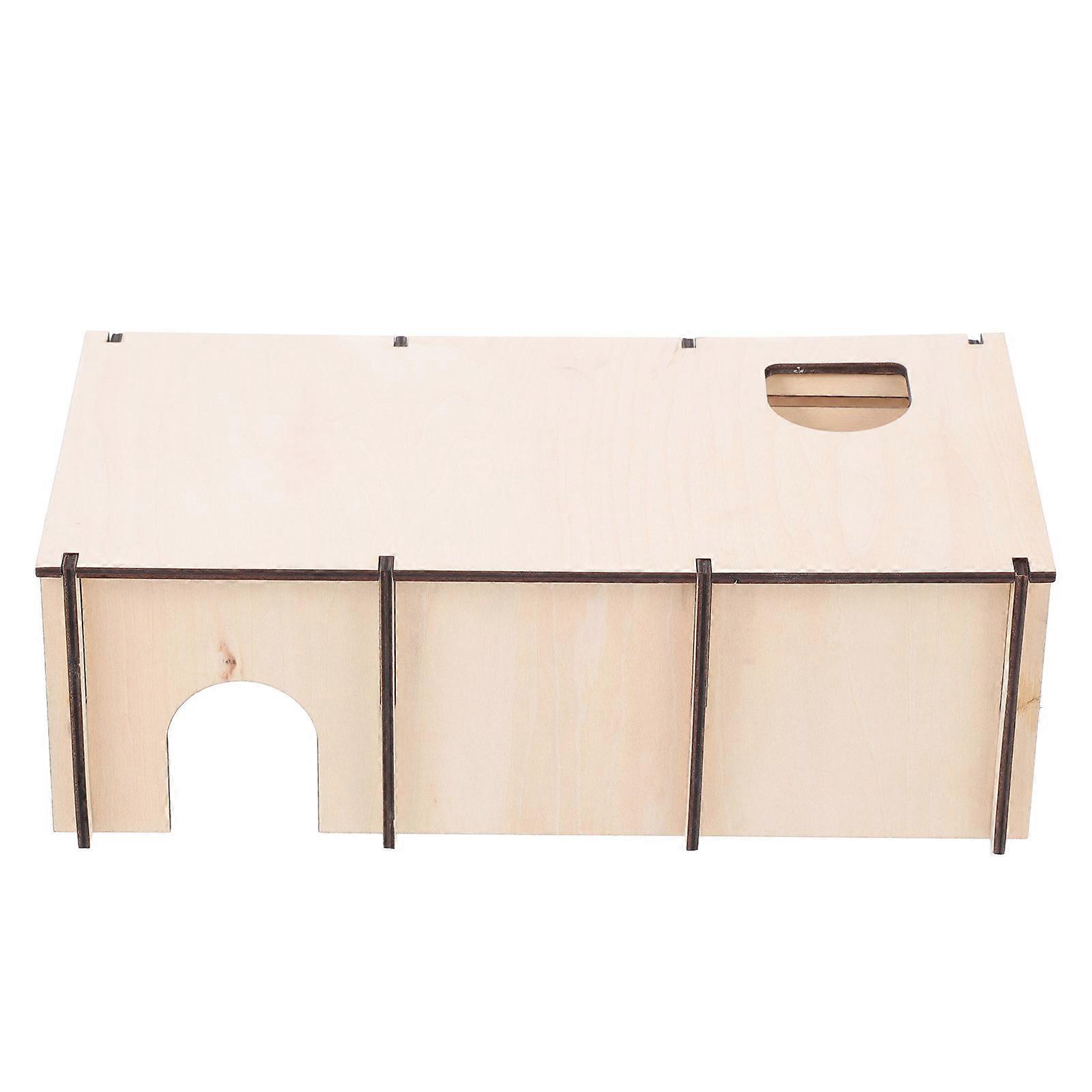 Pet Wooden Nest for Hamster Sleep Use Includes 2Pcs Nest