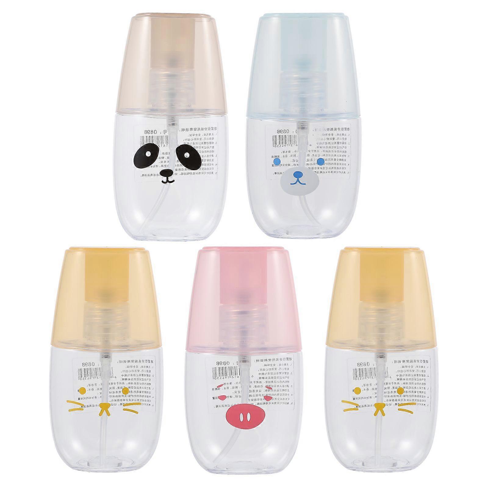 Plastic Spray Bottles Cleaning Solutions Sub Packaging Bottles Sprayer 5Set