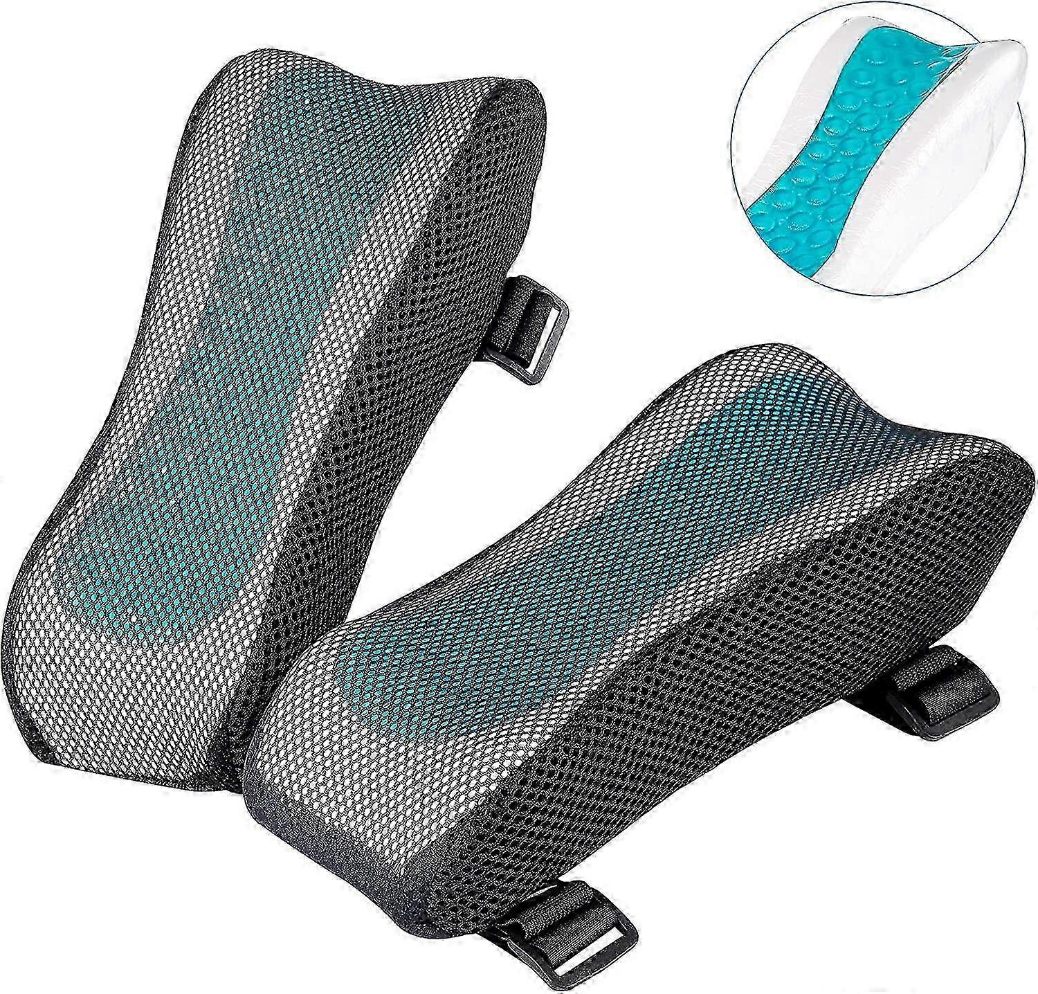 2025 Office Chair Armrest Covers,Set Of 2 Foam Elbow Rest With Ergonomic Shape - Memory Shape Cushion For Arm Rests Of Office Chairs, Gaming Chair