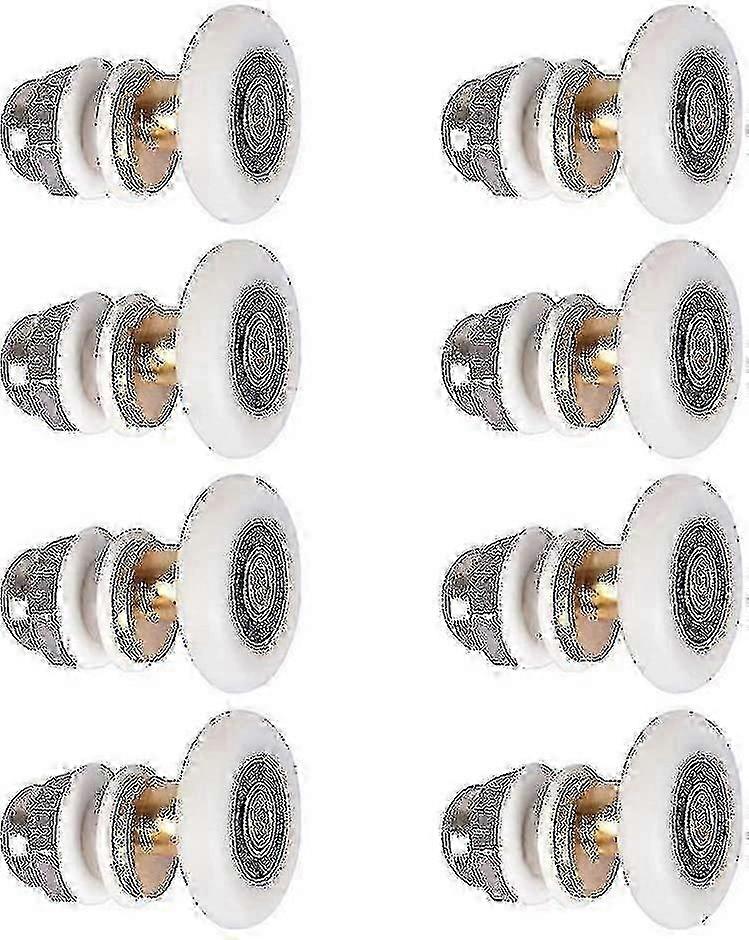 Shower Door Roller Caster Wheel Replacement Set for Sliding Door Track Systems with Multiple Sizes