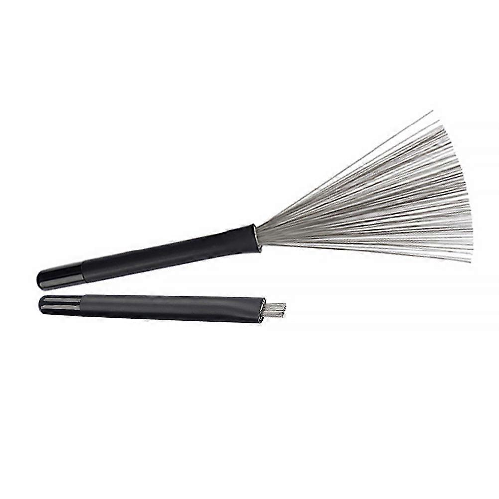 Jazz Drum Brush Retractable Drum Wire Brushes for Drummers 2Pairs