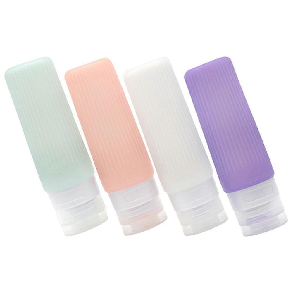 Portable Squeeze Bottles Silicone Travel Shampoo Bottles for Home 12Pcs