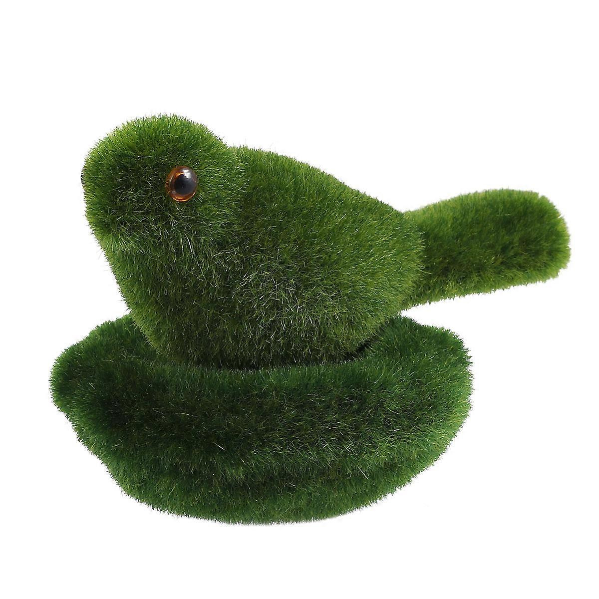 Artificial Bird Model for Decoration Simulation Moss Animal Decor Green