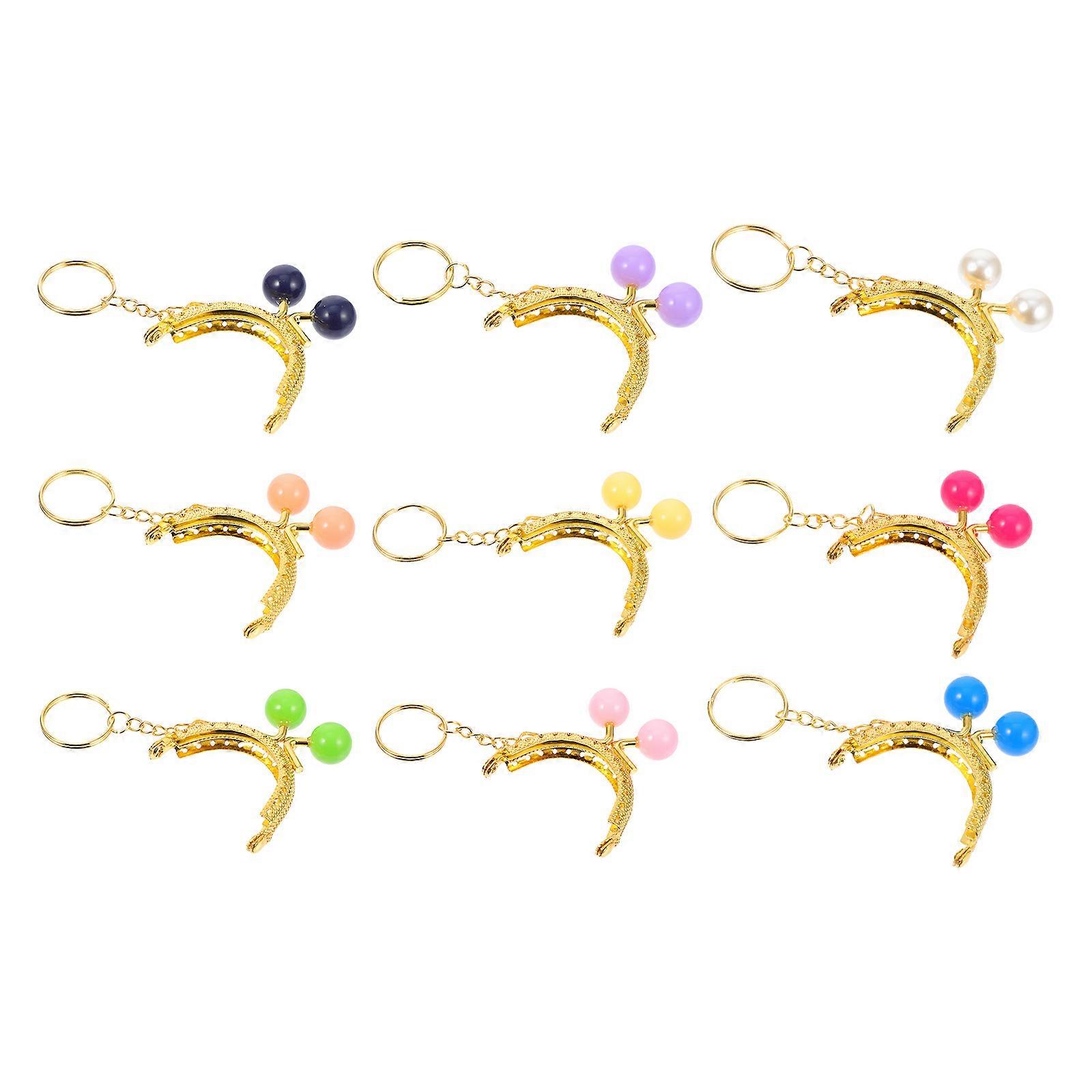 Purse Frame 18 Pcs Semi-Circular Design Ideal For Handbag And Wallet DIY Projects Easy Installation Titanium Alloy Golden Color