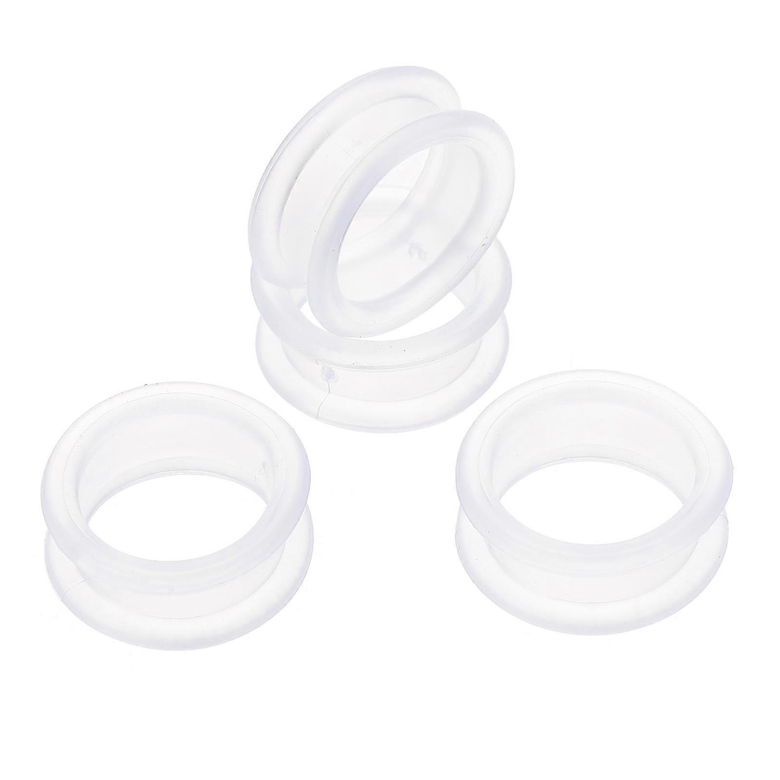 Silicone Scissors Finger Rings for Comfortable Grip 16Pcs White