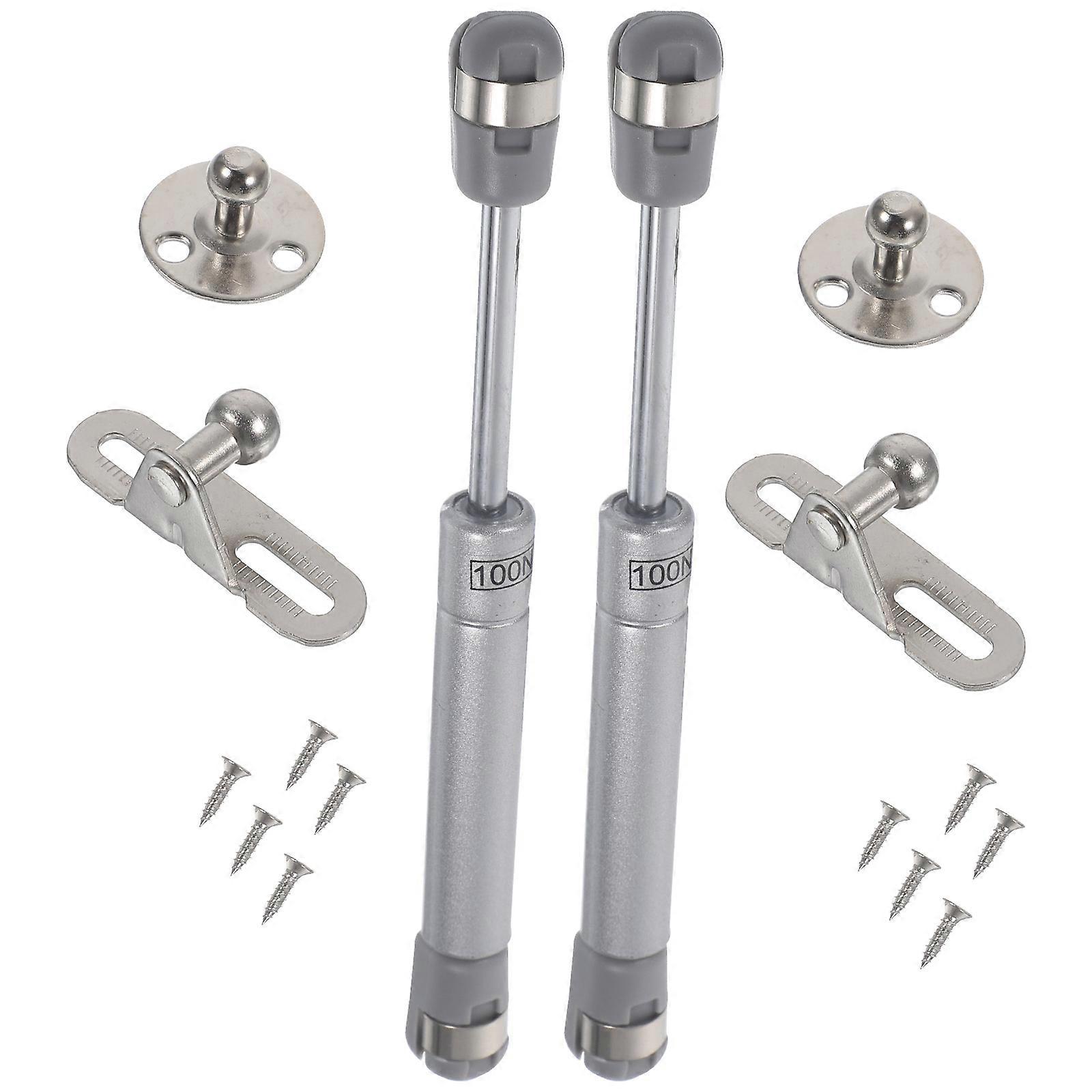 Cabinet Hinges Silver Hydraulic Support Close Door Hinges 4Sets for Cabinet