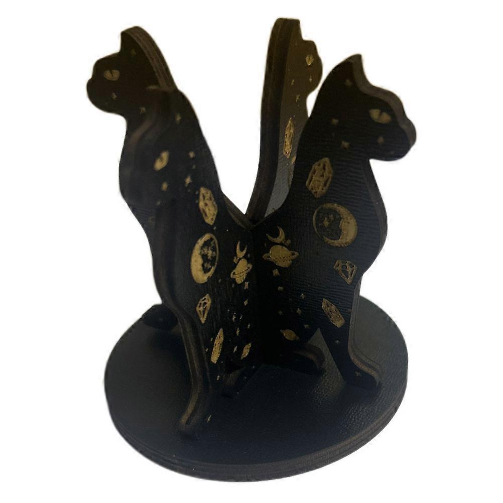 Crystal Ball Wooden Base Display Stand for Display 5Pcs Sphere Holder