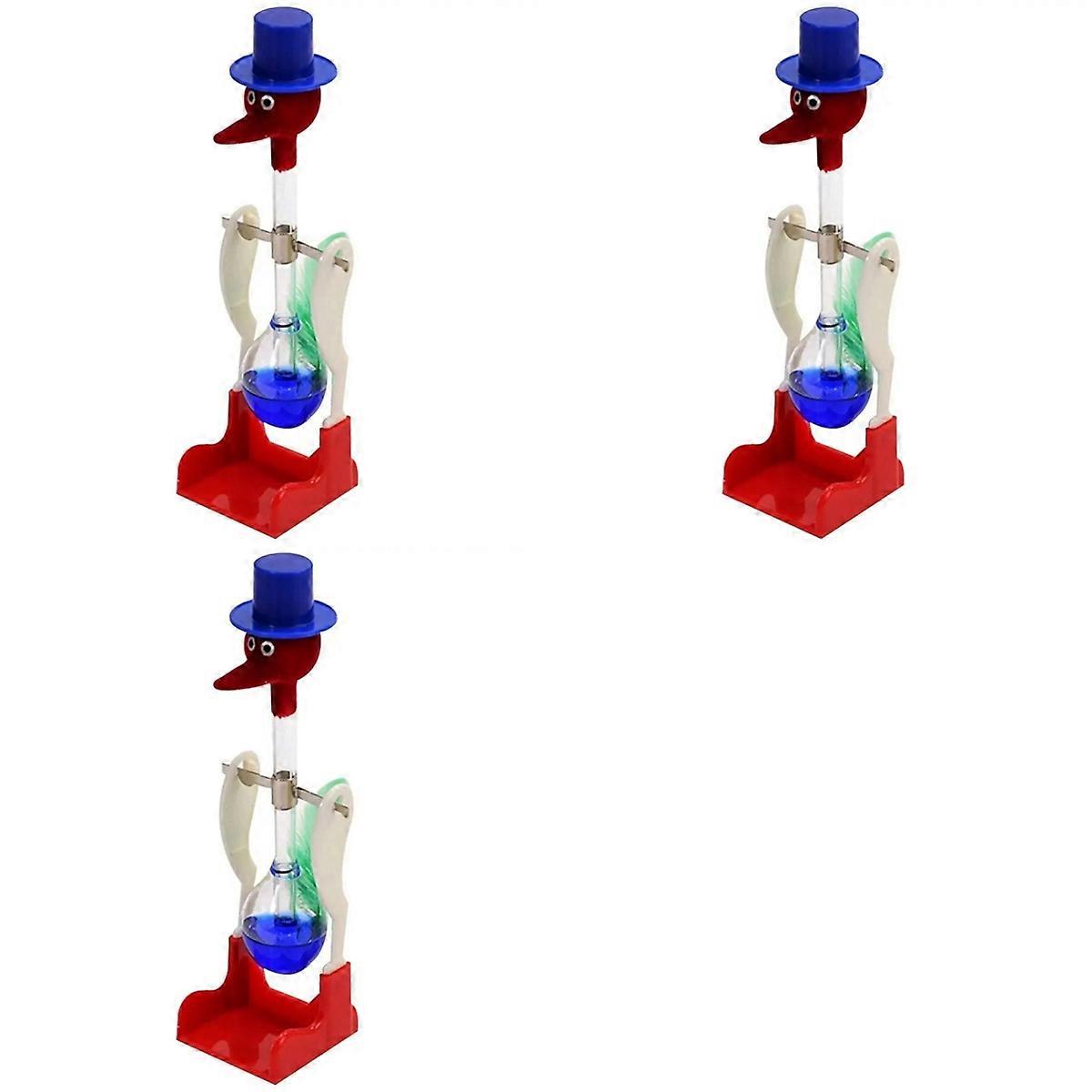 Pasăre transparentă de băut cu echilibru de mișcare fluidă Bea apă Pasăre non-stop Jucării educaționale pentru copii