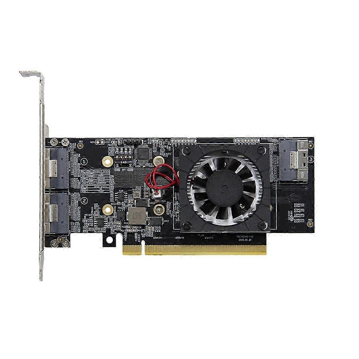 PCIe 3.0 X16 Expansion Card PLX8749 Split-Free M.2 NVME SSD Expansion Card Compatibility External G