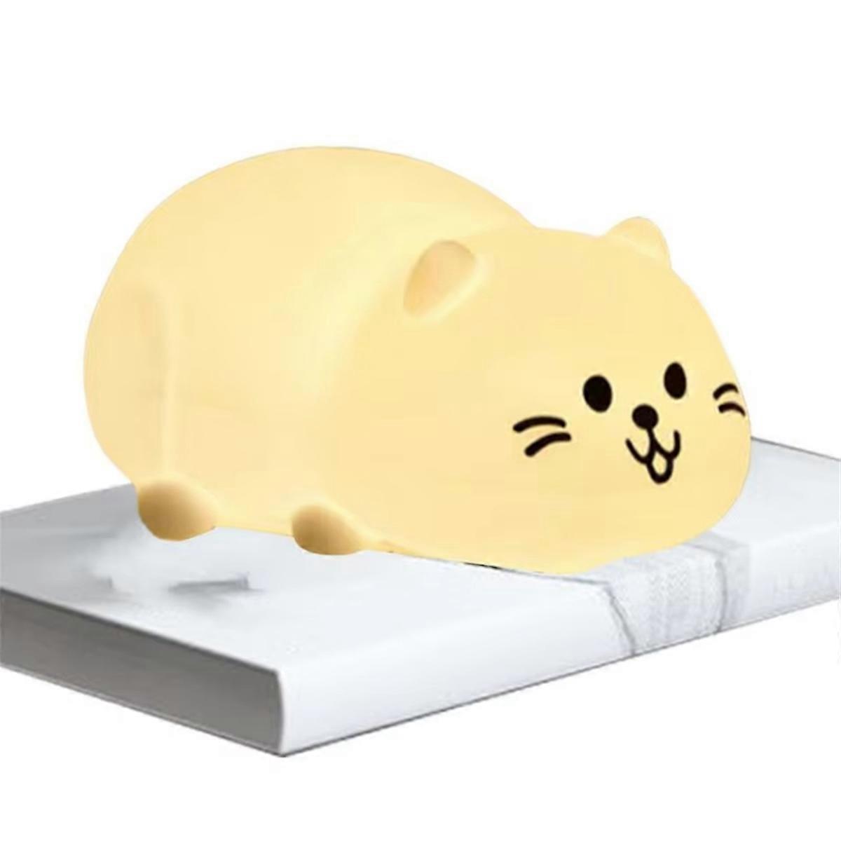 Animal Night Light Tap Control Cat Bedside Table Lamp