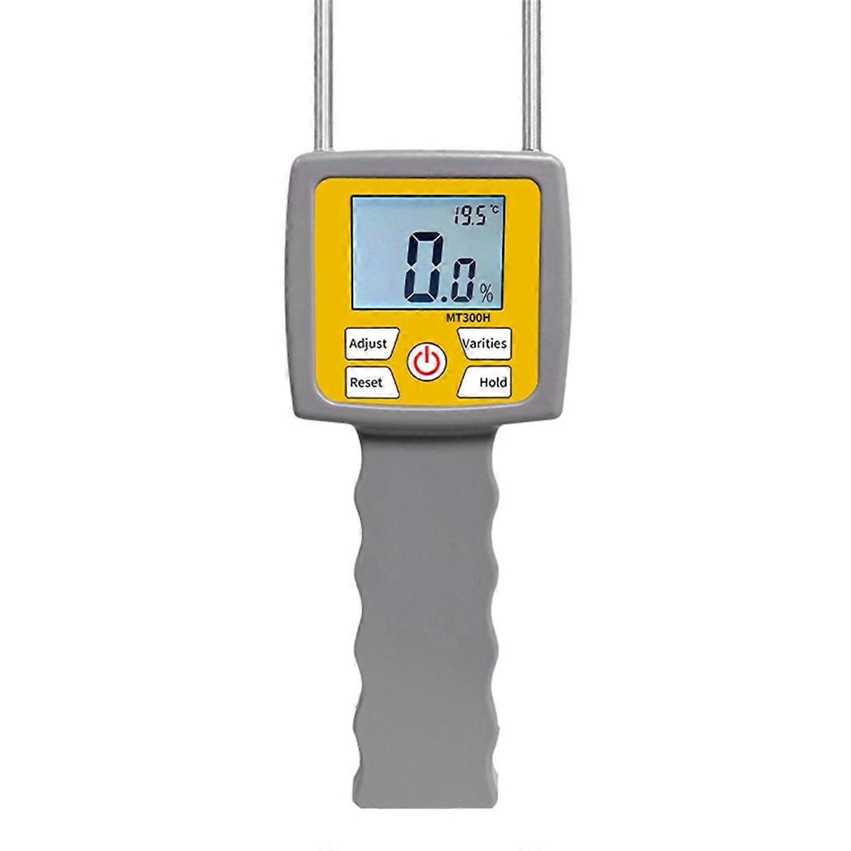 MT300H Hay Moisture Meter LCD Digital Display for Straw Pasture Wheat Digital Moisture Analyzer Humi