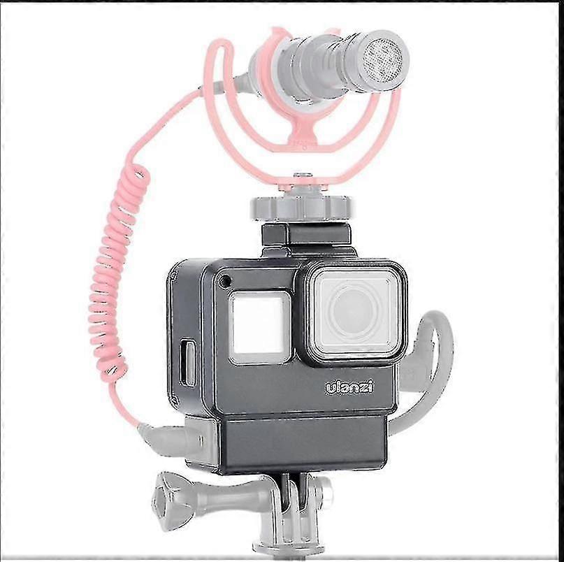 Ulanzi V2 para gopro câmera cage quadro de caixa para Gopro 7 6 5 Acessórios vlog câmera de ação com sapato frio para a luz do microfone
