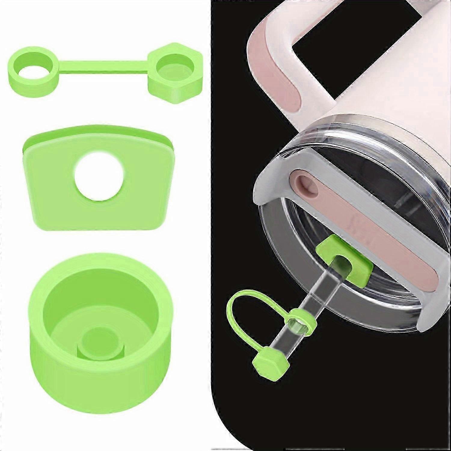3Pcs Silicone Spill Proof Stopper Set - Mantenha seu Stanley Cup 2.0 40oz/30oz Tumbler Leak-Free!