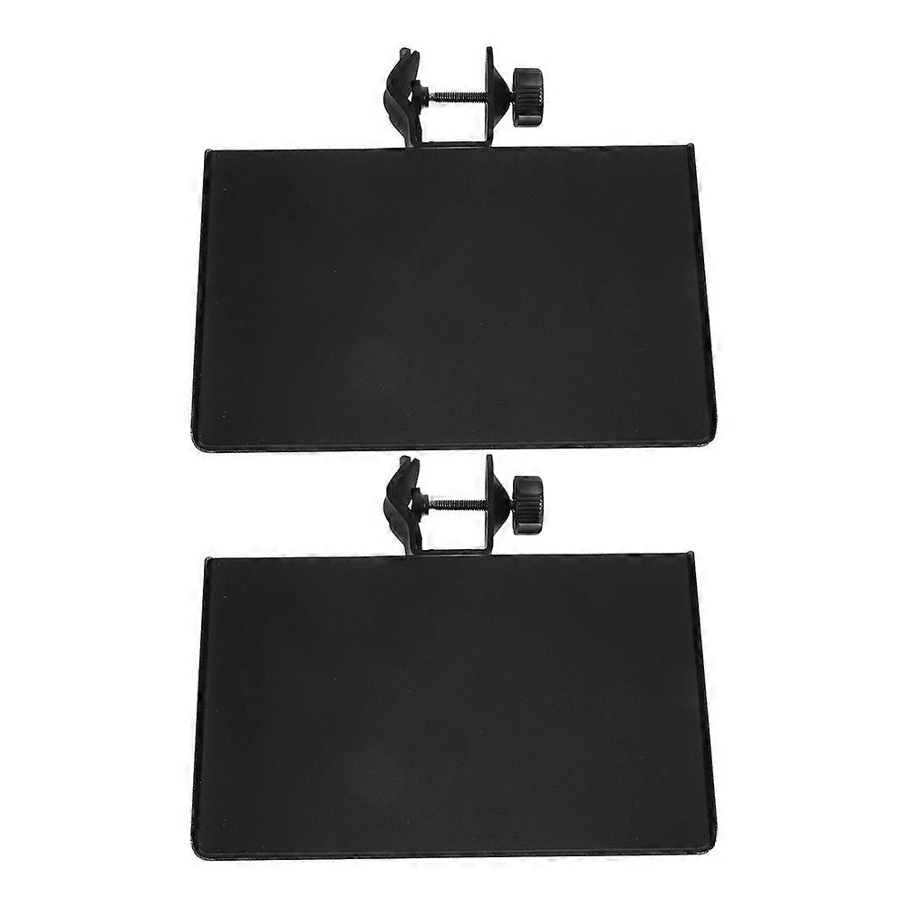 Microphone Stand Tray with 2Pcs Holders for Live Broadcast and Podcast