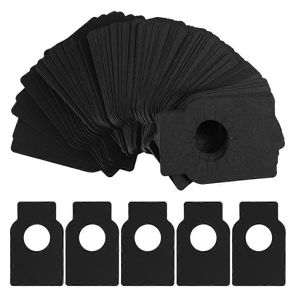Paper Tags with Hole Tags for Cellar Collections Black Paper Label Function 50Pcs