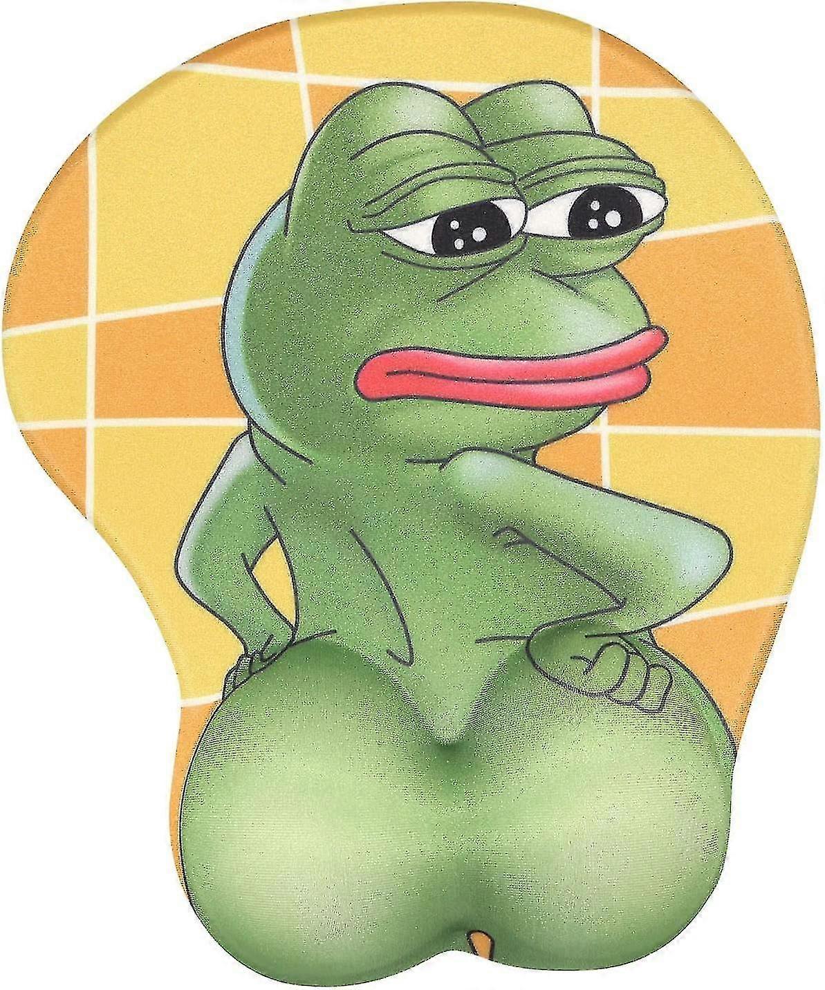 3d Anime Mouse Pads With Silicone Gel Wrist Rest Gaming Frog Mousepads 2way Skin (mk001)