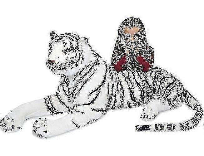 New Lifelike Tiger Stuffed Animal Plush Toy For Kids Child fast 2025