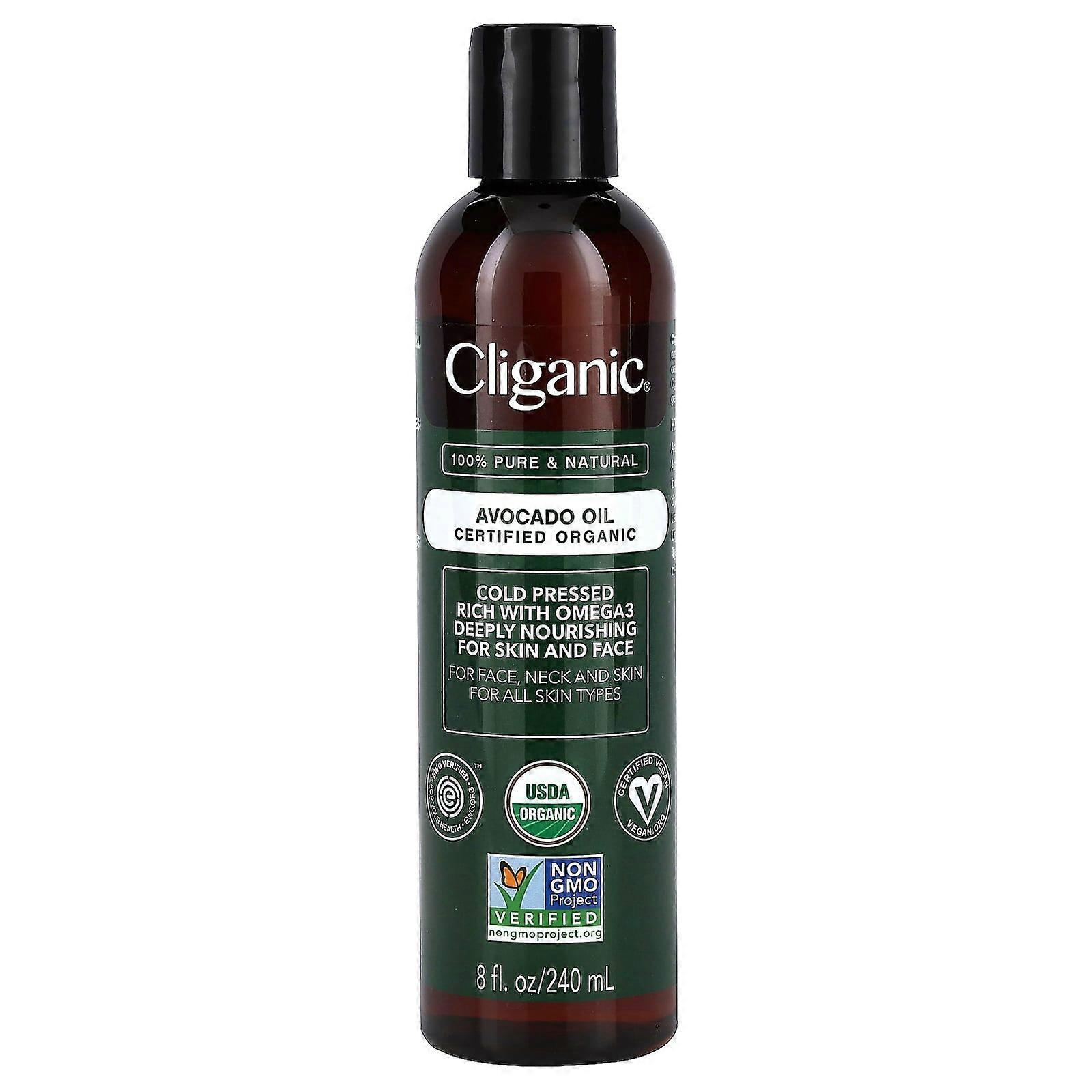 Organic Avocado Oil, 8 fl oz (240 ml)