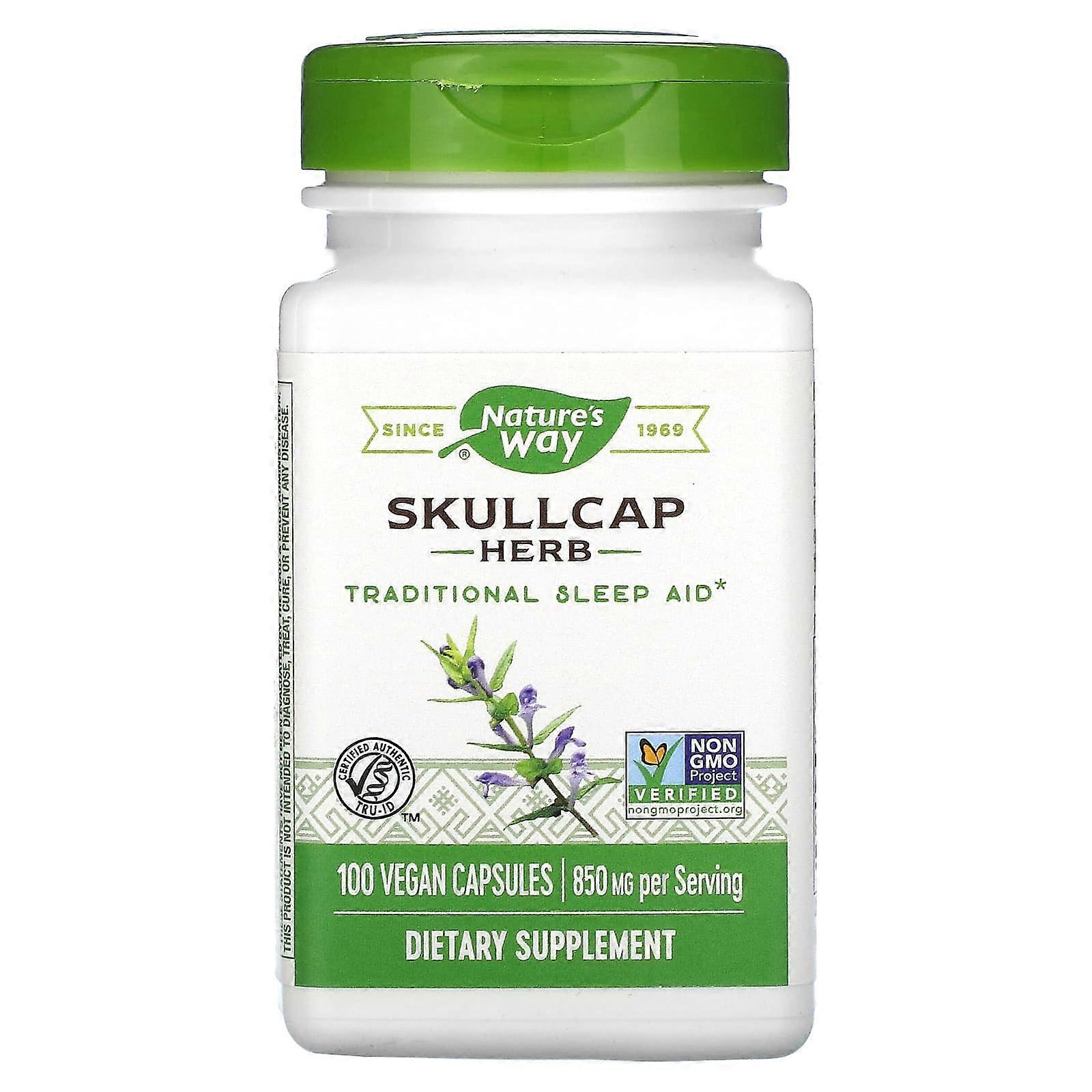 Skullcap Herb, 850 mg, 100 Vegan Capsules (425 mg per Capsule)