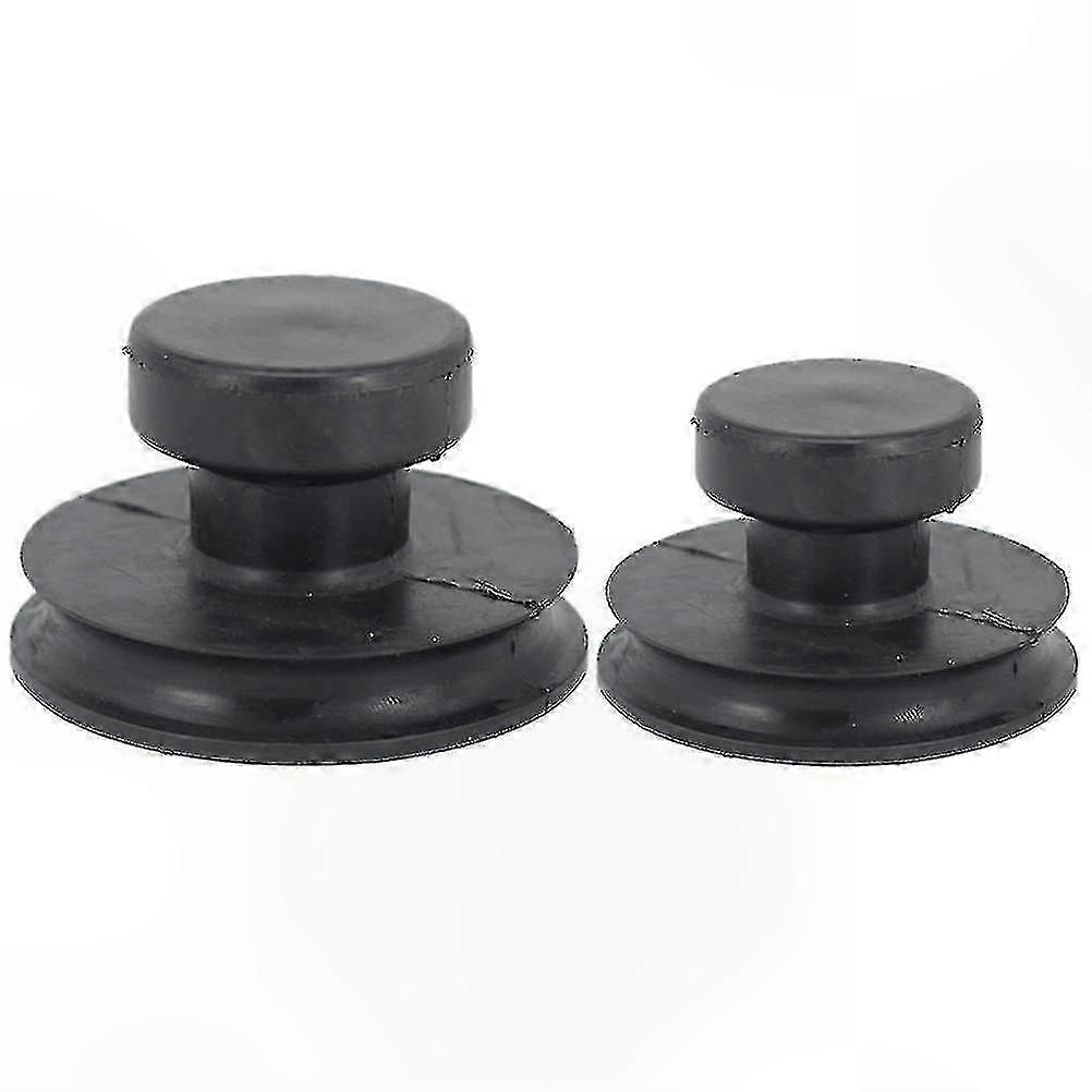 2-Pack Singing Bowl Rubber Handles with Suction Cups for Easy Lifting and Handling