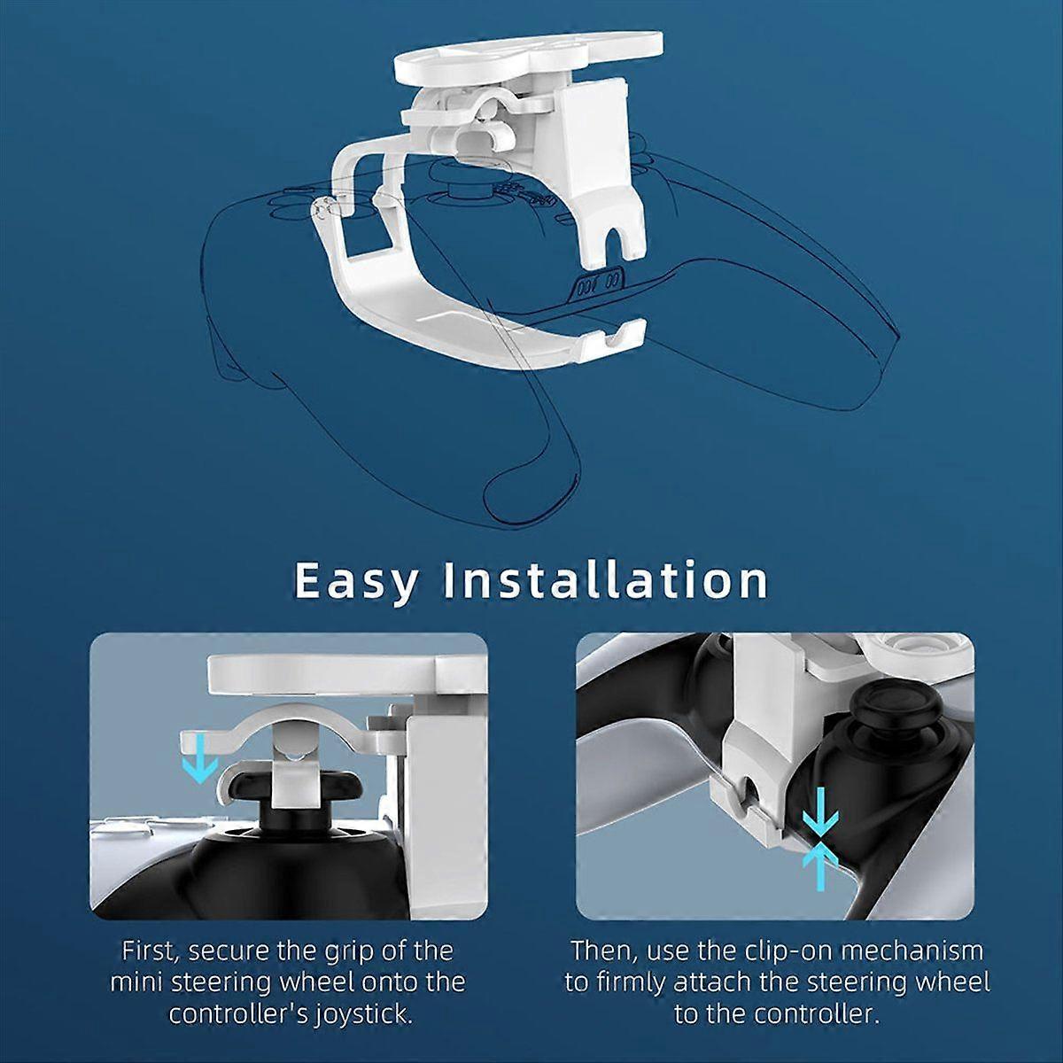 For Wireless Racing Controller Mini Steering Wheel Directional Joystick Gamepad for Racing Games Wh