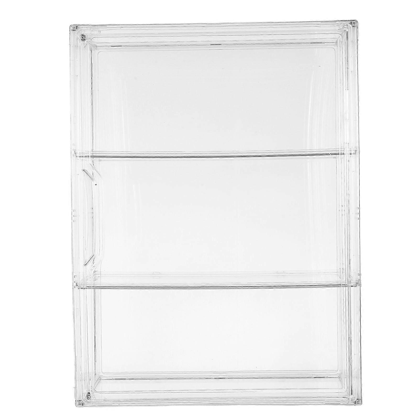 Clear Acrylic Display Case: Stackable Magnetic Door Showcase Box for Collectibles Dustproof Protector Cabinet for Action Figures Miniatures Model Cars