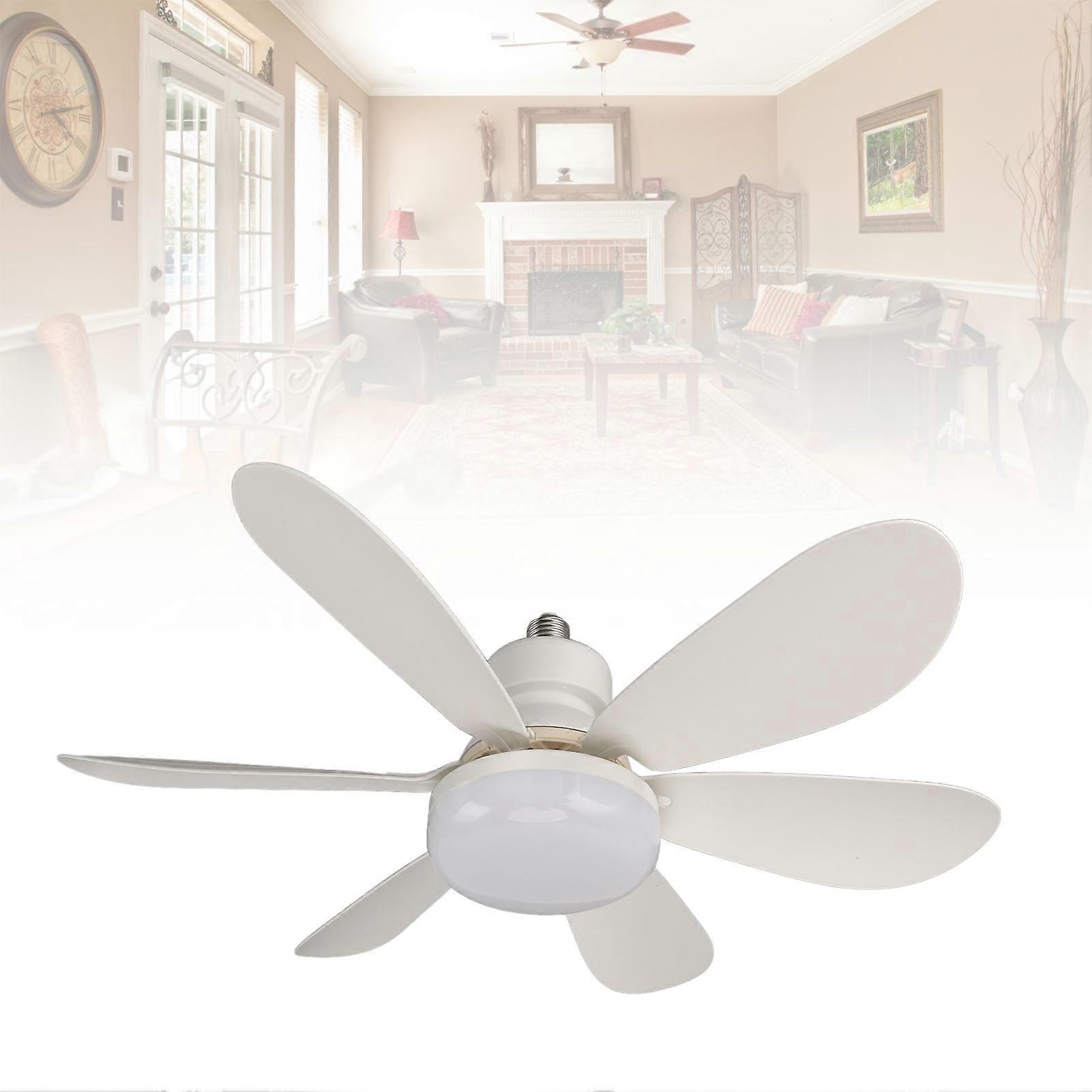 Ceiling Fan Light Remote Control E26/E27 Base Dimmable Ceiling Fan with Light for Garage Bathroom Bedroom Kitchen
