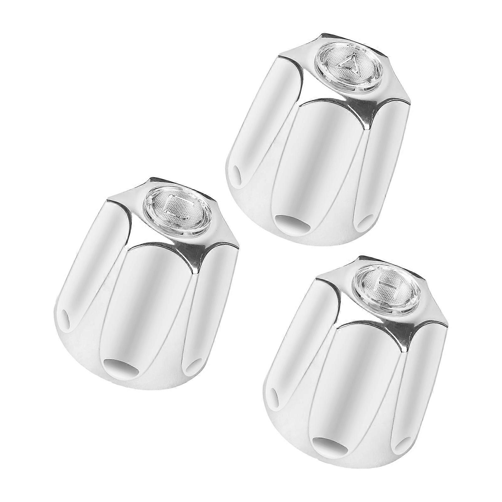 Classical Shower Handle Easy Screwdriver Installation Bathtubs Faucet Diverter Knobs No Tool Shower Handle Replacement  Silver