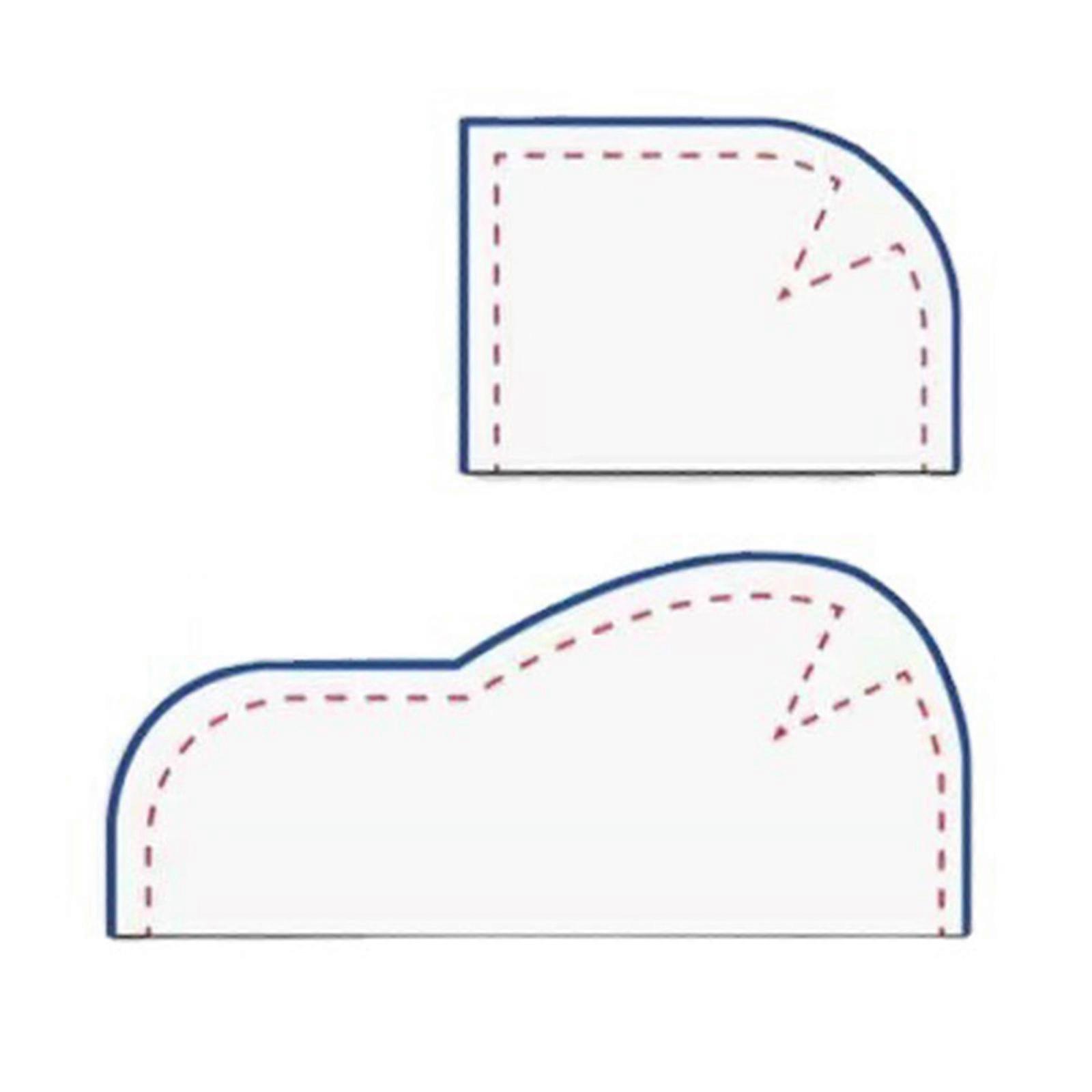 Acrylic Sewing Pocket Template Set for Craft Enthusiasts Reusable Tool  L
