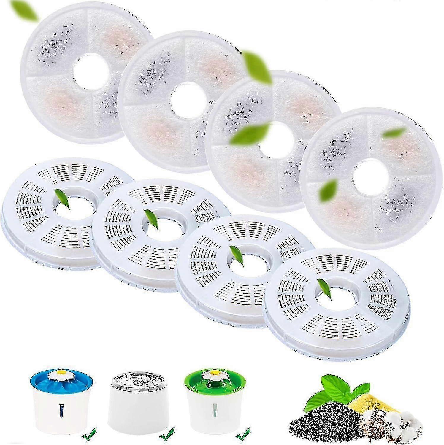 6 or 8-Pack Replacement Filters for Catit Cat Water Fountains