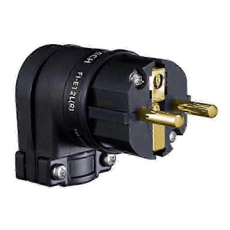 HiFi performance Furutech FI-E12L (R) FI-12ML (G) Schuko Plug 7-character L-shaped elbow Power Connector for high-end audio wire