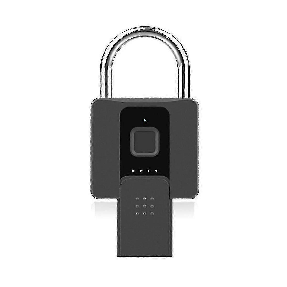 Warehouse Padlock Smart Fingerprint Padlock Waterproof App Remote Unlock Usb Charging Interface Bur