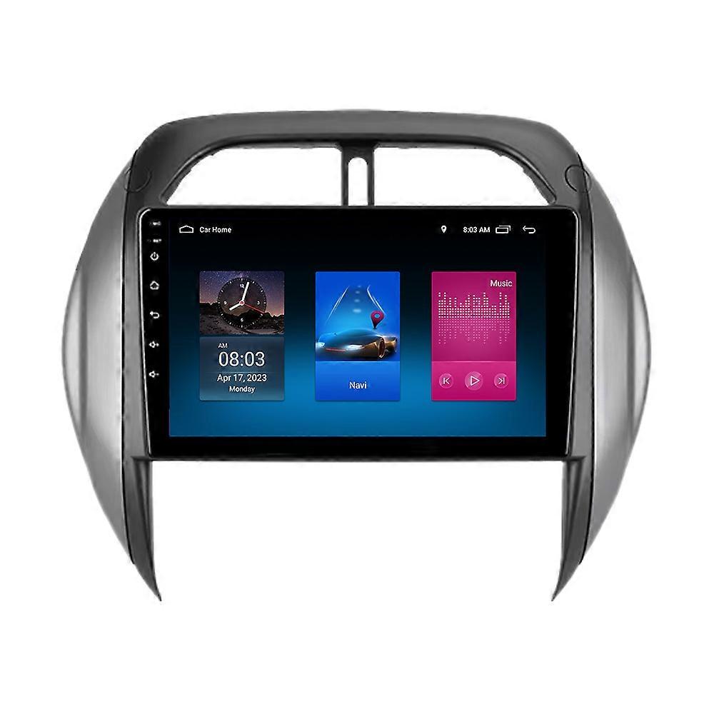RoverOne Car Stereo Radio Bluetooth CarPlay Android Auto GPS Sat Nav Touch Screen for Toyota RAV4 2003 - 2005