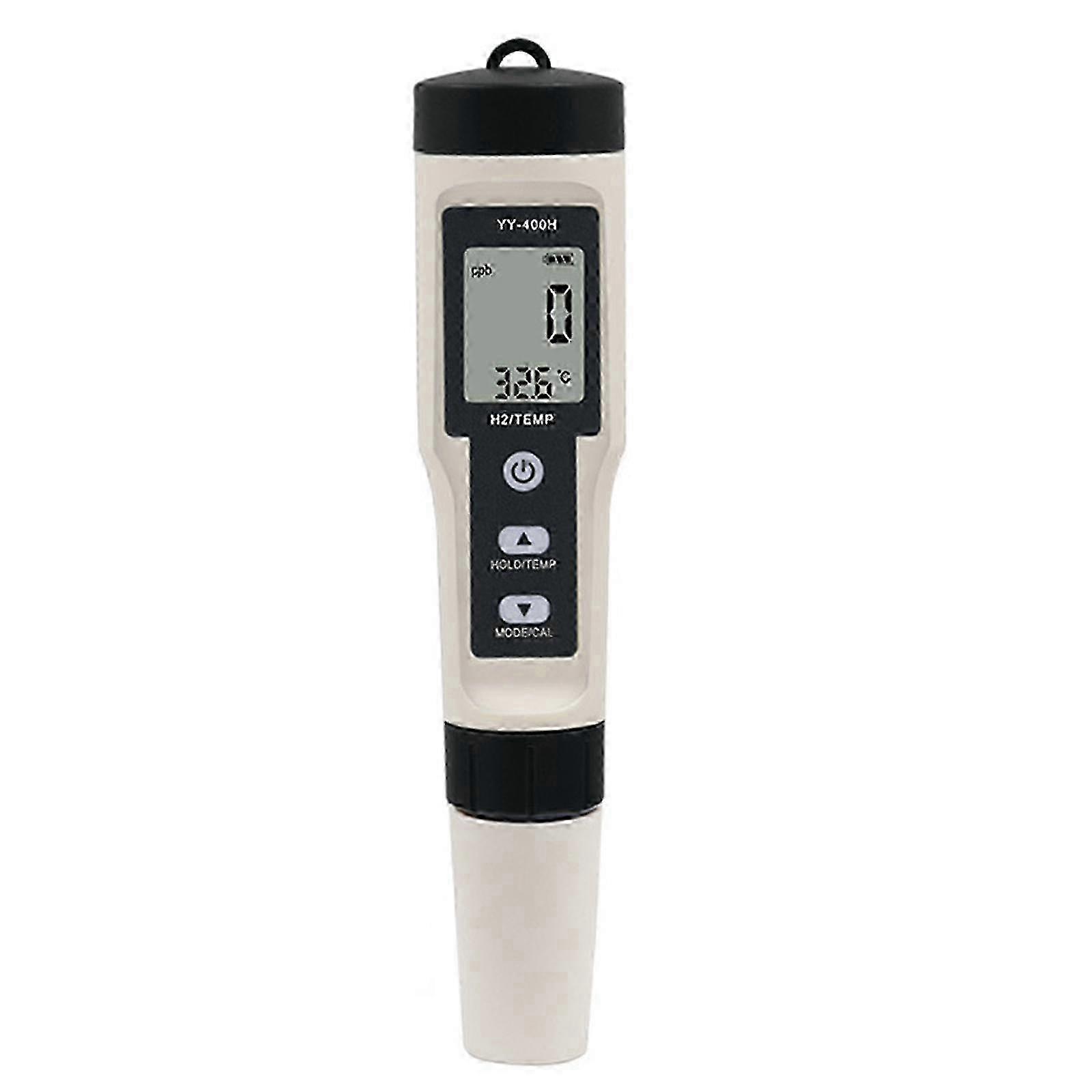 2-in-1 H2/Temperature Meter Data Lock Function Water Quality Monitor for Home