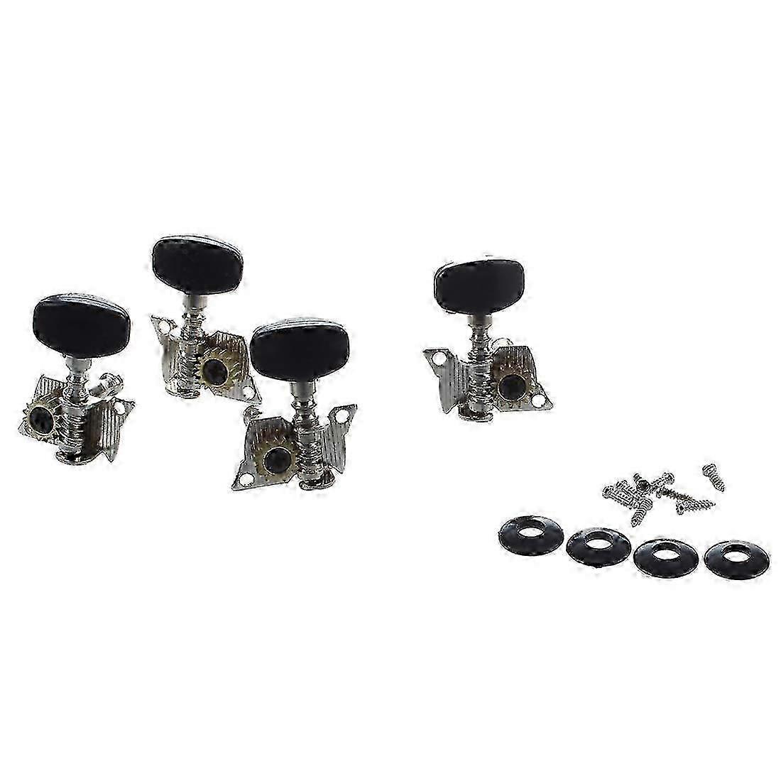 4Pcs Ukulele Guitar and Small 4 String Guitar Tuning Pegs Machine Heads with Mounting Screws