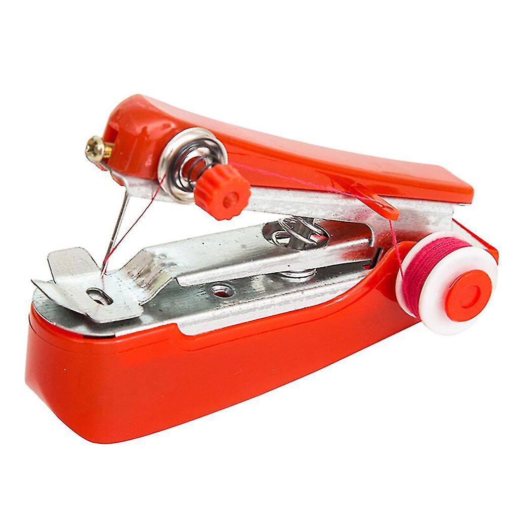 Portable Needlework Cordless Mini Hand-held Clothes Fabrics Sewing Machine Q