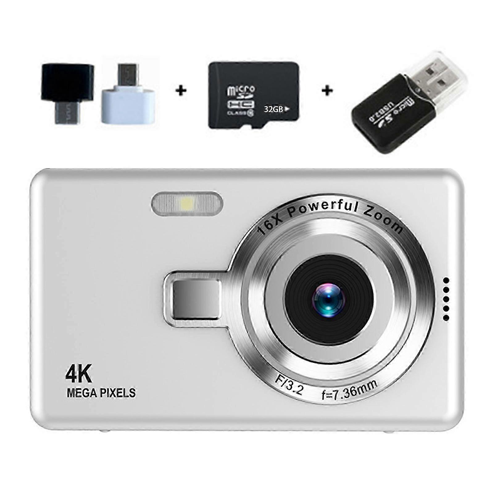 Digital Kid Camera Portable Compact Vlogging Camera for Kids Teens