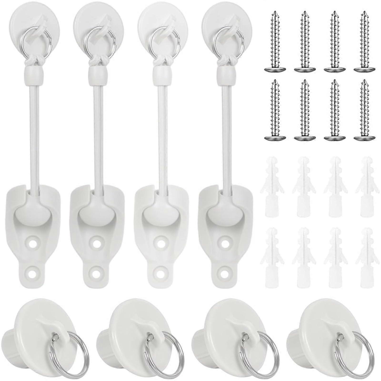 28 Pack Roller Shade Blind Connectors with Water Resistant Chain Cord Clutches for Patio and Balcony Use