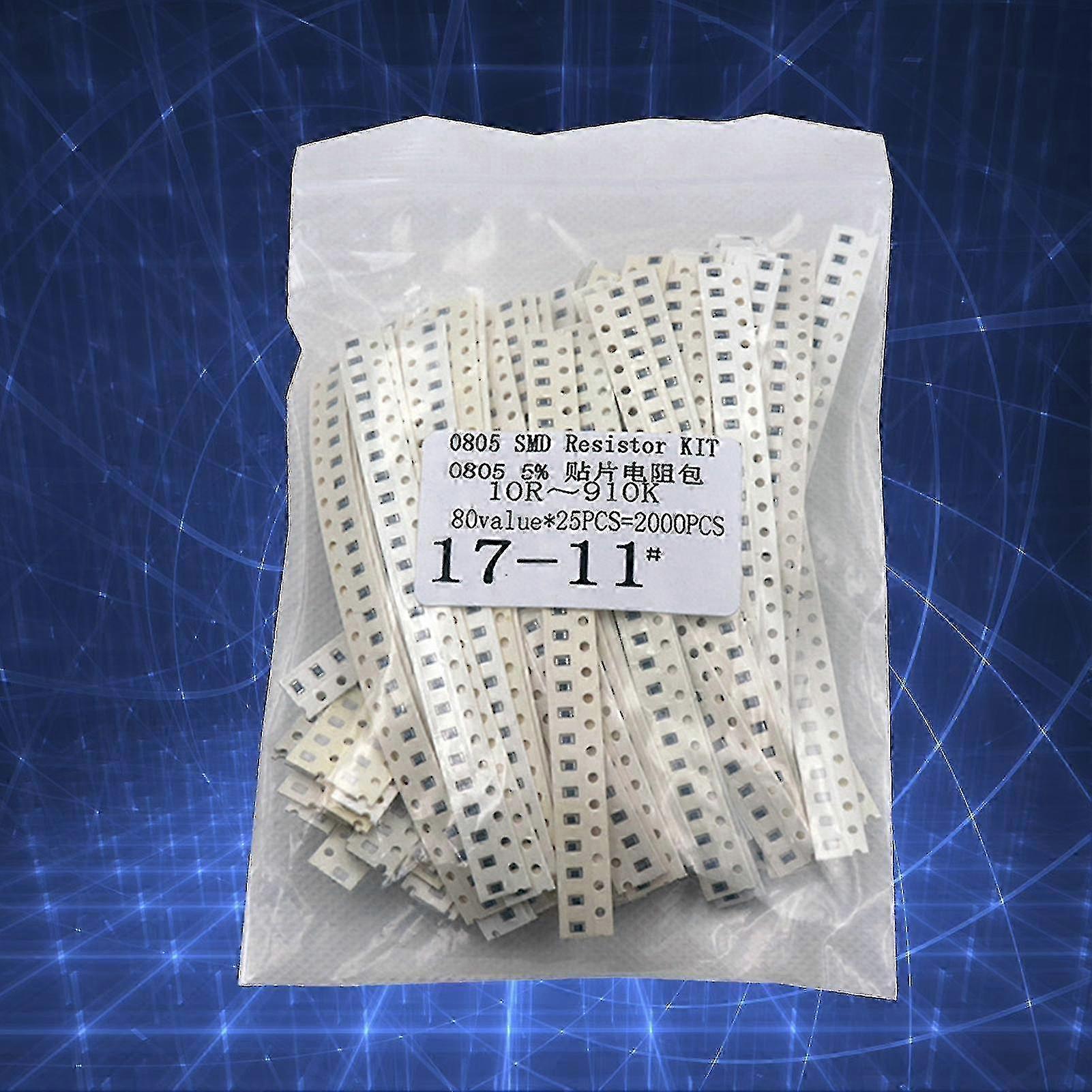 f 2000pcs 0805 80 Values Smd Resistor High Precision Quick Access Stable Resistors Assortment Kit For Radio