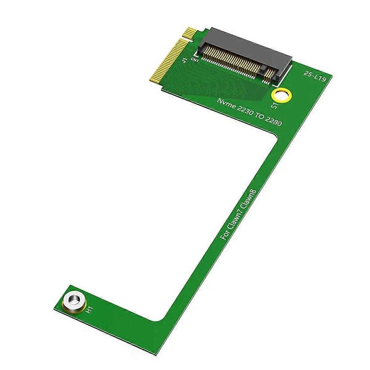 For Claw7 Claw8 Conversion 2230 to 2280 SSD Hard Drive Expansion Adapter NVME M-Key M.2 PCIE 4.0 Ada