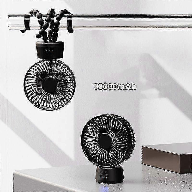 Outdoor stroller handheld fan Portable usb charging multi-function children's car Octopus mini fan